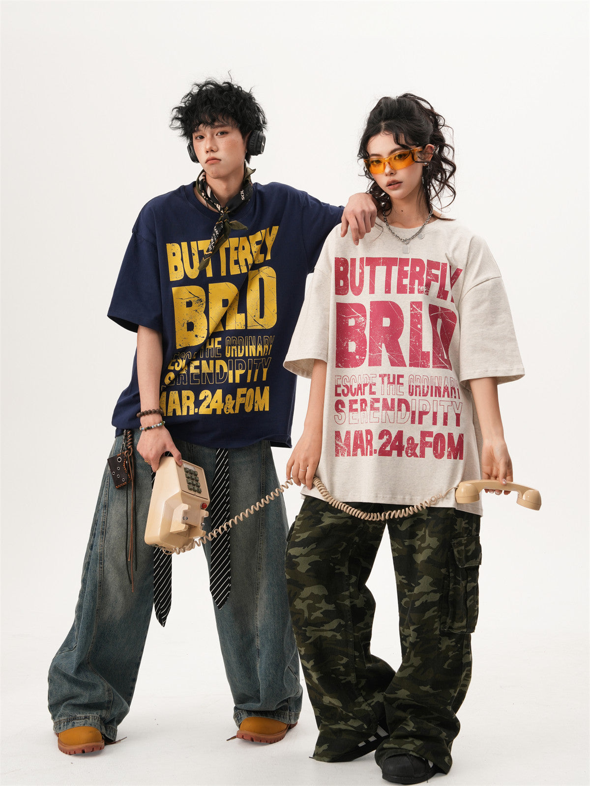 American-style distressed short-sleeved T-shirt, unisex summer trendy pure cotton sports T-shirt, heavyweight couple short-sleeved top.